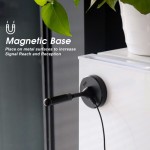 HighGain TV Antenna, Compatible with Freeview HD DAB Radio, with Magnetic Base, August DTA240